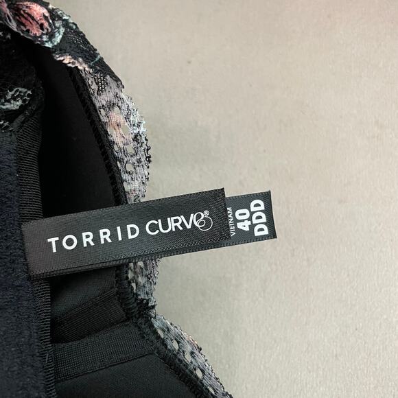 Torrid NWT Lightly Lined Everyday Wire-Free Bra Floral 360° Back Smoothing 40DDD - Picture 9 of 11
